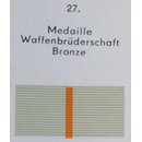 Medaille der Waffenbrderschaft, bronze
