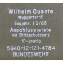 Anschlussleiste mit Blitzschutz, 10- Paarig für...