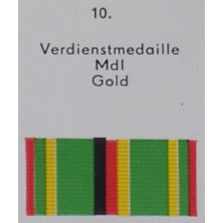 Meritorious Medal of the Ministry of the Interior in gold