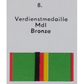 Verdienstmedaille der Organe des Ministeriums des Inneren in bronze