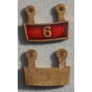 Wiederholungsanhänger zum Bestenabzeichen 302-11a, bronzefarben, Email