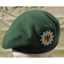 Beret, Federal Police BGS, green with Badge, worn