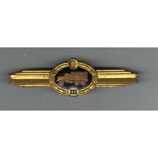 Kraftfahzeugdienst Klassifizierungsabzeichen, Stufe III 426b, 1986-87, Eisen vermessingt, lackiert