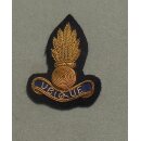 Royal Engineers Kragenabzeichen Offizier, Handgestickt,...