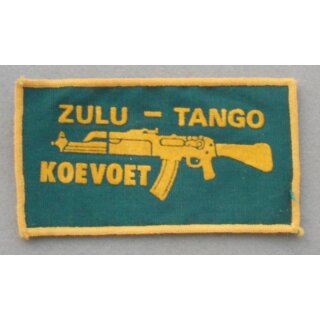 Zulu-Tango Koevoet Special Unit Südafrika Brustabzeichen, Tarnanzug, gestickt