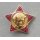 Lenin   Insignia Type16, ca. 29x27mm, "Baby Lenin", golden Shield, broken Pin