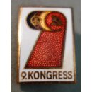 9. Kongress, Veranstaltungsabzeichen 234, Buntmetall,...