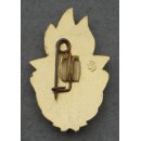 Junger Pionier Abzeichen mit Stufen 3. Stufe, alte Art, ca. 1950er Jahre, kl. Emailleschaden