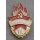Junger Pionier Abzeichen mit Stufen 3. Stufe, alte Art, ca. 1950er Jahre, kl. Emailleschaden