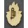 Junger Pionier Abzeichen mit Stufen 3. Stufe, alte Art, ca. 1950er Jahre, kl. Emailleschaden