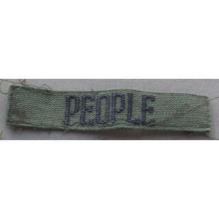 "P" Nametapes subdued PEOPLE