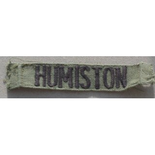 "H" Nametapes subdued HUMISTON