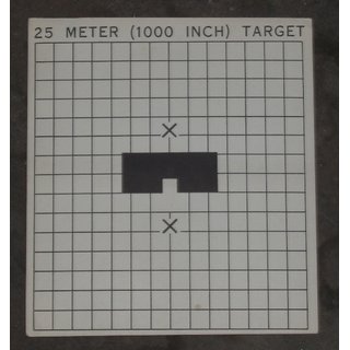 Zielscheibe M16, 25 Meter