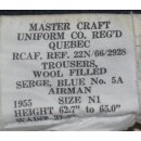 Hosen, RCAF, blau N1, 74/71
