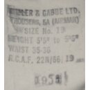 Hosen, RCAF, blau 19, 94/75