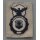 Security Police Duty Badge, USAF Gestickt, farbig auf khaki, gebraucht