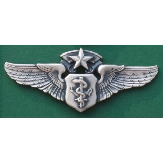 Chief Flight Nurse, USAF Metal, full colour, silver filled