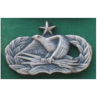 Senior Communications-Electronics Maintenance, USAF, obsolete Metall, farbig, Silberanteil
