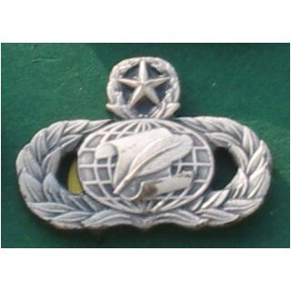 Master Information Management (Administration), USAF, obsolete Gestickt, farbig auf khaki, gebraucht
