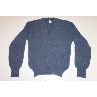 Belgian Sweater, V-Neck, blue-grey Size 1, (approx. EU 44) new, original Packed