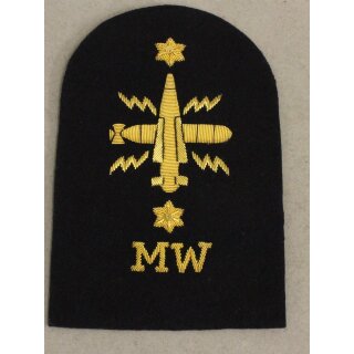 Warfare Branch, Mine Warfare Ratings Badge White, 1 Crown 1 Star, large