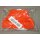 Armbinde, Armlet, Brassard, orange neuwertig