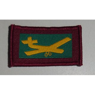 Duke of Lancasters Regiment  TRF farbig, gestickt, mit Rand, gebraucht