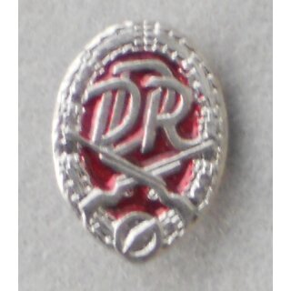 Mehrkampf-Sportabzeichen 1961-90, silber 402e, Miniatur, Eisen, transparent lackiert