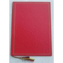 General Certificate Folder, red with gold Border, A4