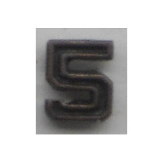 Bronze Numbers  Ribbon Attachment, modern