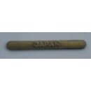 "Japan" Bar Auflage modern, goldfarben, ca. 38mm
