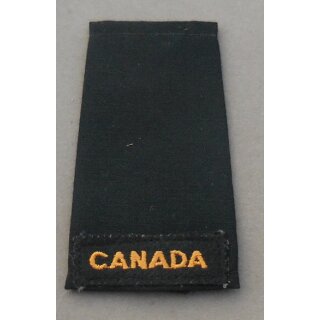 Rank Slides, black / coloured Canada only, long, single, worn, embroidered Attachment, various