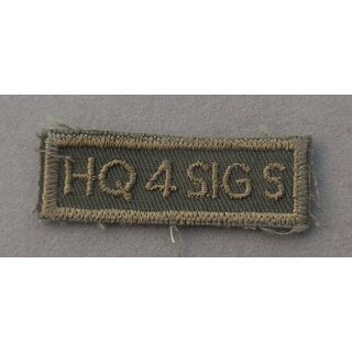 4th Canadian Brigade Group Shoulder Titles Headquarters, Signals Squadron