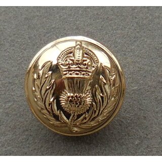 The Royal Scots Fusiliers Buttons Brass, KC, 30L - 19mm, new