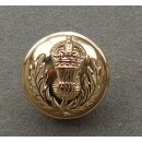 The Royal Scots Fusiliers Buttons Brass, KC, 30L - 19mm, new