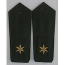 Shoulder Boards, green Police, new with Button Hole