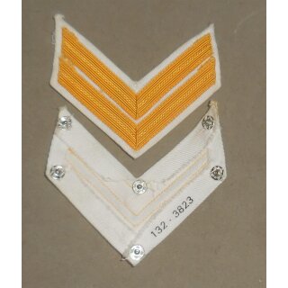 Royal Air Force Rangabzeichen, Band, weiß Corporal, mit Druckknöpfen, NSN 8455-99-132-3823
