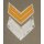 Royal Air Force Rangabzeichen, Band, weiß Corporal, mit Druckknöpfen, NSN 8455-99-132-3823