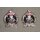 Collar Badges Officer, hand made, QEC