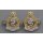 R A M C Collar Badges Officer, hand made, QEC