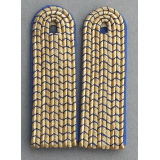 Type5 - blue, Shoulder Boards, Railways GDR Group III, blank, new