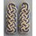 Type5 - blue, Shoulder Boards, Railways GDR Group III, blank, new