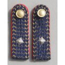 Type4 - red, Shoulder Boards, Railways GDR Group III, blank, single