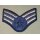 USAF Rangabzeichen, Mannschaft, large Size, blauer Stern, neu Senior Airman, E-4