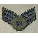 USAF Rangabzeichen, Mannschaft, large Size, Tarn, blauer...