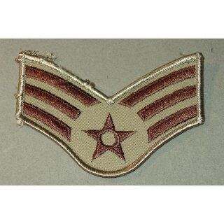 USAF Rangabzeichen, Mannschaft, large Size, Desert, neu
