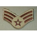 USAF Rangabzeichen, Mannschaft, large Size, Desert, neu