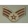 USAF Rangabzeichen, Mannschaft, large Size, Desert, neu