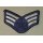USAF Enlisted Ranks, blue Star, Merrow Edge, small Size, worn