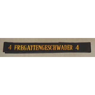 Fregatten Mützenband Fregattengeschwader 4, kleine Schrift